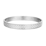 Stainless Steel Oval Bangle Men&rsquo;s Jewelry Bracelet