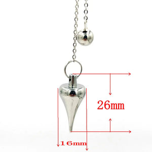 Stainless Steel Reiki Natural Stone Pendant