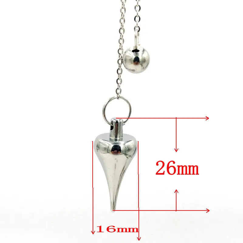 Stainless Steel Reiki Natural Stone Pendant