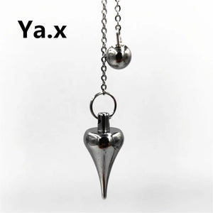 Stainless Steel Reiki Natural Stone Pendant