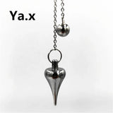 Stainless Steel Reiki Natural Stone Pendant