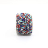 3mm Glass Cube Beads Rosary Chains, DIY Necklace Bracelet