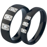Stainless Steel Couple Rings Set