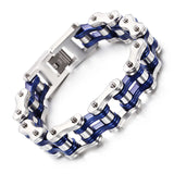 Men's Stainless Steel Geometric Cycling Chain Bracelet