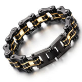 Men's Stainless Steel Geometric Shapes Bracelet Cycling Chain Jewelry