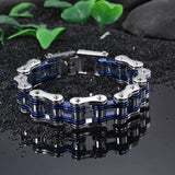 Men's Stainless Steel Geometric Cycling Chain Bracelet