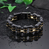 Men's Stainless Steel Geometric Shapes Bracelet Cycling Chain Jewelry