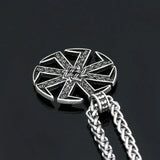 Slavic Logo Vintage Pendant Necklace Stainless Steel Chain
