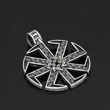 Slavic Logo Vintage Pendant Necklace Stainless Steel Chain