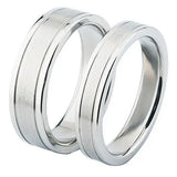 Stainless Steel & Titanium Couple Rings