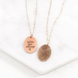 Memorial Fingerprint Necklace for Grandma