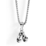 Men's Stainless Steel Fitness Pendant Double Knuckles Titanium Steel