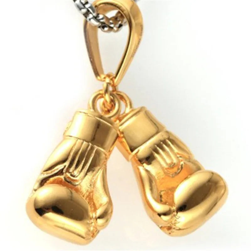 Men's Stainless Steel Fitness Pendant Double Knuckles Titanium Steel
