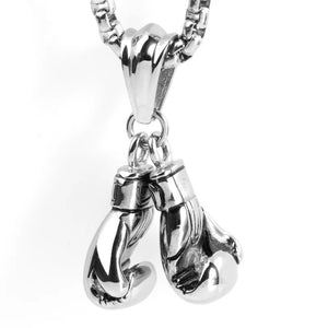 Men's Stainless Steel Fitness Pendant Double Knuckles Titanium Steel