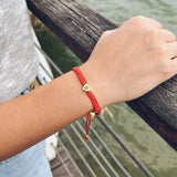 Heart Charm Couple Bracelet - Red Rope Magnet Attraction Jewelry
