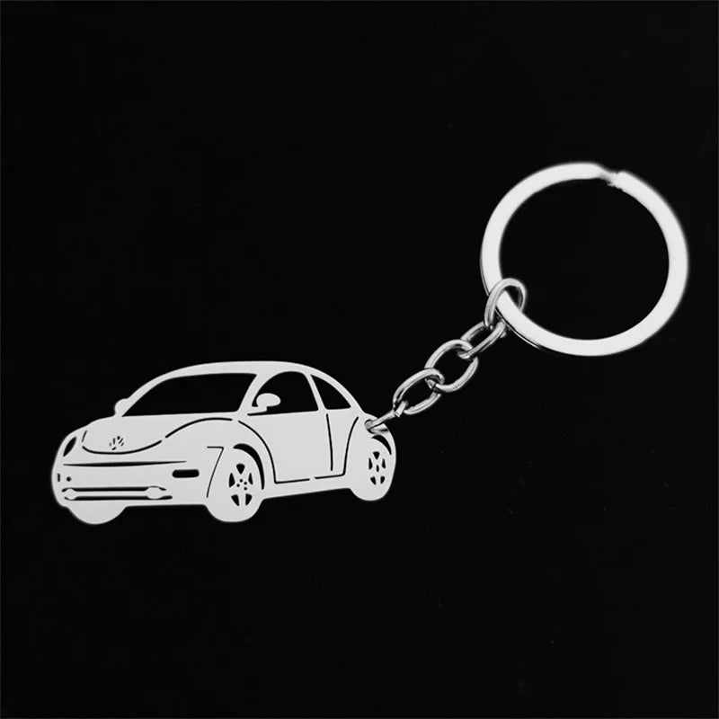 Stainless Steel Turtle Car Pendant Key Chain Jewelry