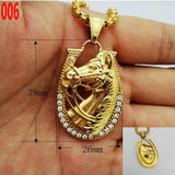 Stainless Steel Zodiac Horse Pendant
