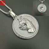 Stainless Steel Zodiac Horse Pendant