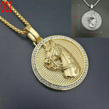 Stainless Steel Zodiac Horse Pendant