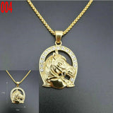 Stainless Steel Zodiac Horse Pendant