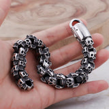 Punk Skull Titanium Steel Men's Bracelet
