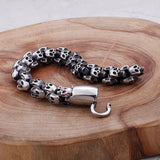 Punk Skull Titanium Steel Men's Bracelet