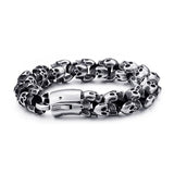 Punk Skull Titanium Steel Men's Bracelet