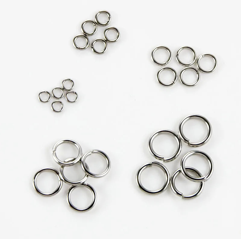 Stainless Steel Jewelry Findings Jump Rings Split Rings