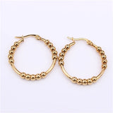 Stainless Steel Hoop Earring Set for Women and Children - 30mm 40mm 50mm
