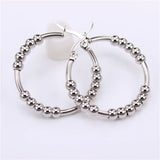 Stainless Steel Hoop Earring Set for Women and Children - 30mm 40mm 50mm