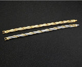 Stainless Steel Magnet Bracelet 18K Female Jewelry Bangle 7mm