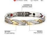 Stainless Steel Magnet Bracelet 18K Female Jewelry Bangle 7mm