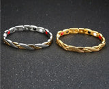 Stainless Steel Magnet Bracelet 18K Female Jewelry Bangle 7mm