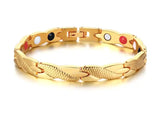 Stainless Steel Magnet Bracelet 18K Female Jewelry Bangle 7mm