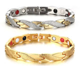 Stainless Steel Magnet Bracelet 18K Female Jewelry Bangle 7mm