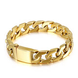 Men's Stainless Steel Bracelet European American Bronze Titanium