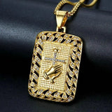 Stainless Steel Men's Cross Pendant