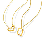 Stainless Steel Necklace for Women Cold Wind Couple Pendant Square Chain