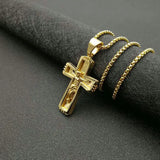 Stainless Steel Christ Cross Pendant Jesus Pendant