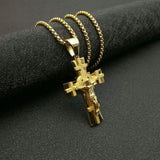 Stainless Steel Christ Cross Pendant Jesus Pendant