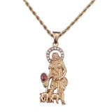 Stainless Steel Men's Pendant - Religious Jewelry