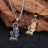 Stainless Steel Men's Pendant - Religious Jewelry