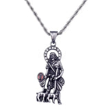 Stainless Steel Men's Pendant - Religious Jewelry
