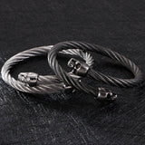 Stainless Steel Skull Weiya Bracelet Punk Men's Bracelet