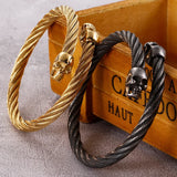 Stainless Steel Skull Weiya Bracelet Punk Men's Bracelet