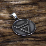 Stainless Steel Slavs Veles Amulet with Valknut Gift Bag