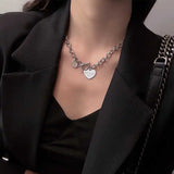 Titanium Steel Love Necklace Women's Trendsetter Clavicle Chain
