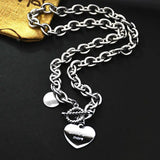 Titanium Steel Love Necklace Women's Trendsetter Clavicle Chain