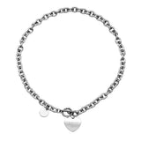 Titanium Steel Love Necklace Women's Trendsetter Clavicle Chain