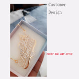Personalized Crystal Name Necklace for Women/Children